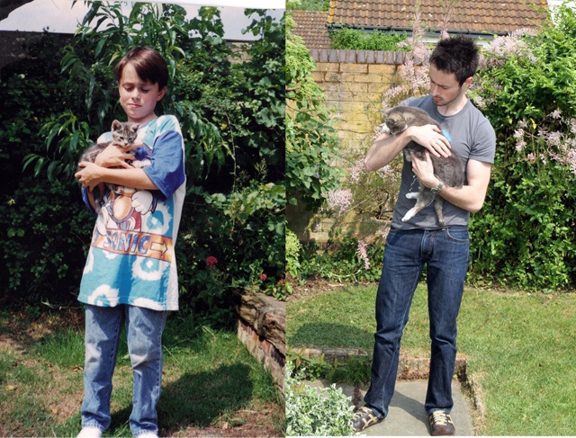 Cuki fotók: ezeknek a macskáknak csak a mérete változott