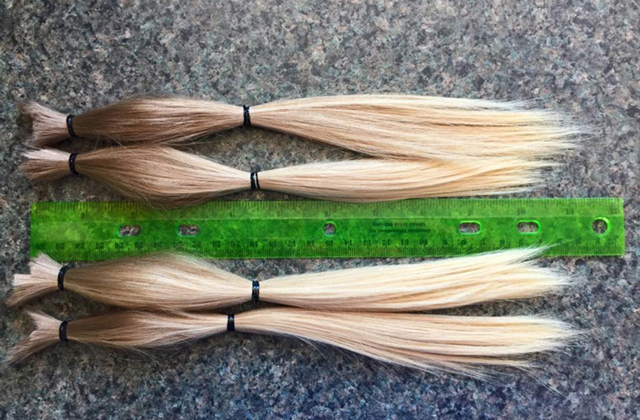 Két évig növesztette a haját a kisfiú, hogy a beteg gyerekeknek adhassa