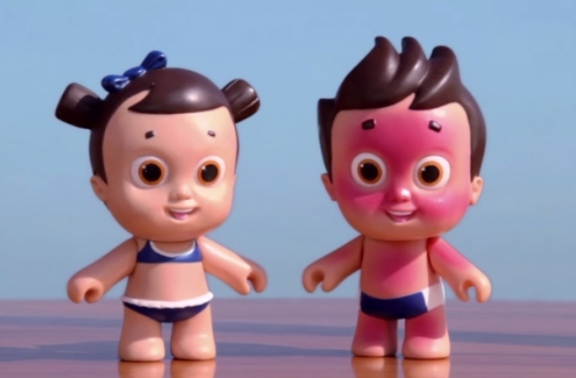 Leég a napon a Nivea-baba