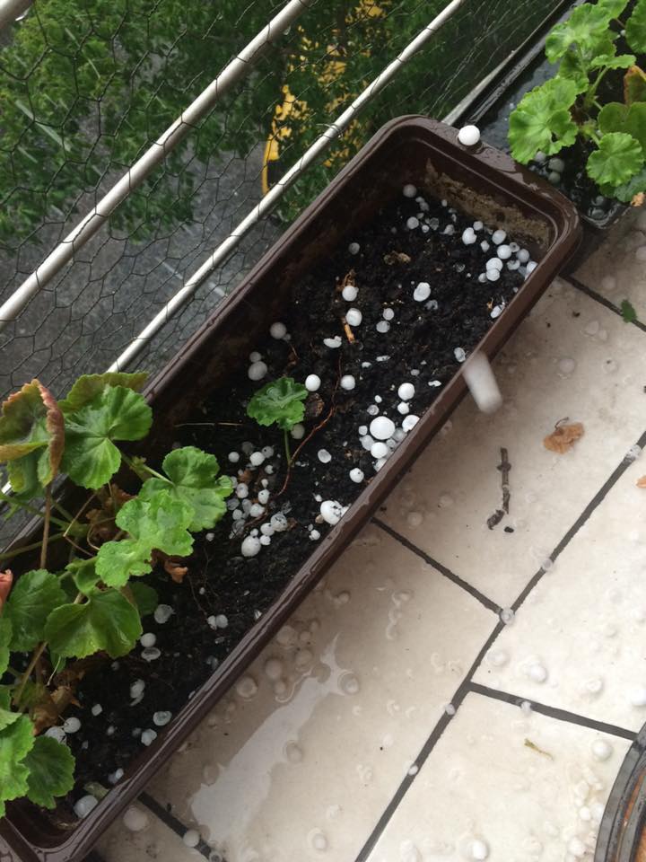 Így tombol a jégeső Budapesten - fotó Így tombol a jégeső Budapesten - fotó