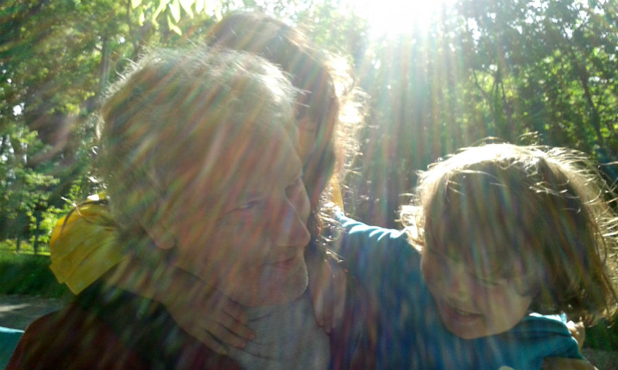 A Rómain vidám az élet apával (Fotó: magánarchívum)