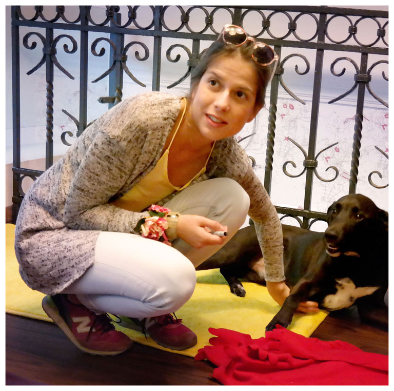 A szerző, Radnóti Blanka és a főhős, Borisz