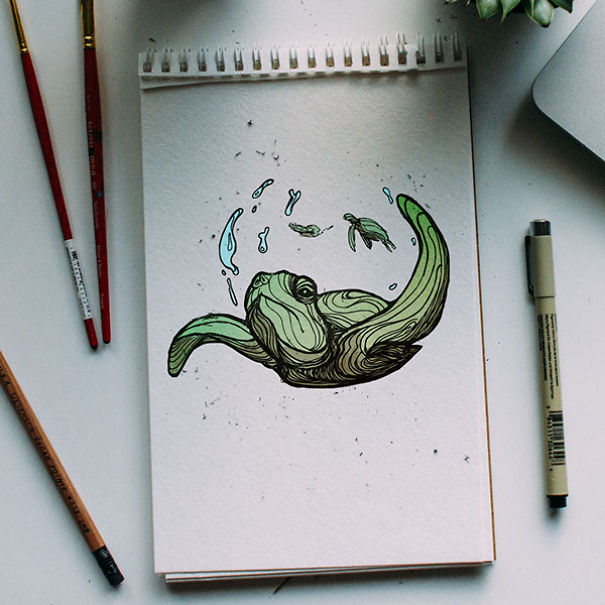 A nap legkreatívabb apukája: rajzokkal tanítja kisfiát a betűk ismeretére