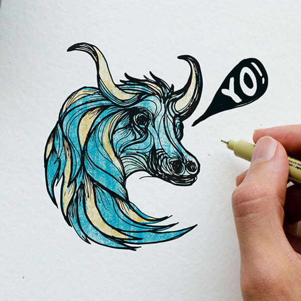 A nap legkreatívabb apukája: rajzokkal tanítja kisfiát a betűk ismeretére