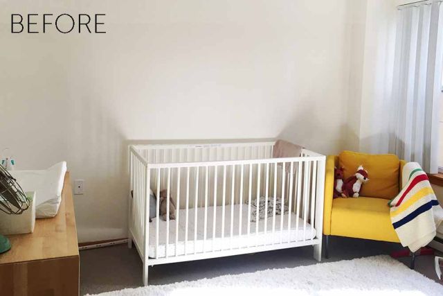 Íme a legegyszerűbb babaszoba faldekor, öntapadós tapétával - fotók