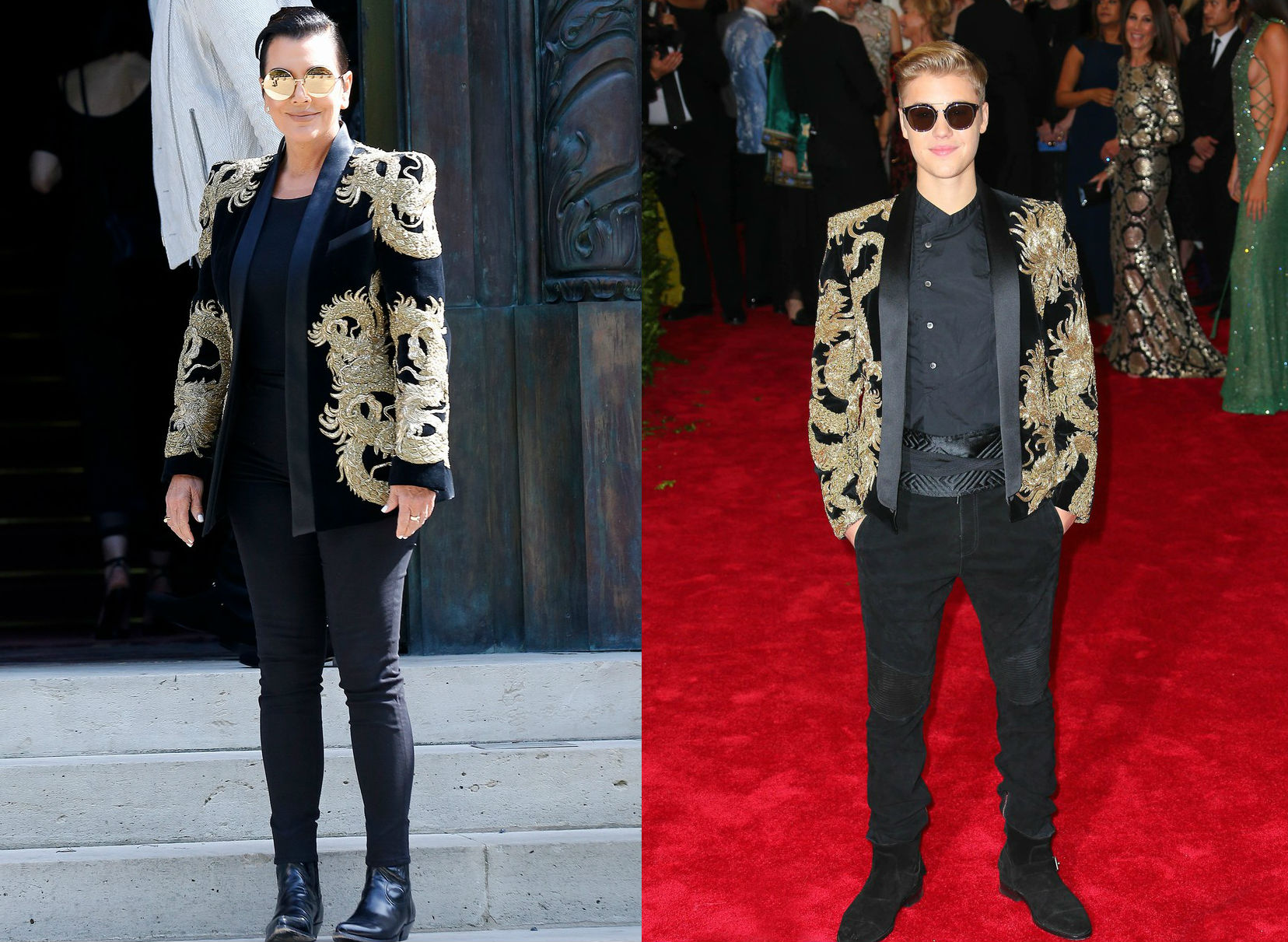 Csodálatos divatbaki: Justin Biebernek öltözött Kris Jenner