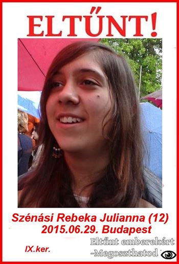 Megszökött a Heim Pál kórházból egy beteg kislány Megszökött a Heim Pál kórházból egy beteg kislány