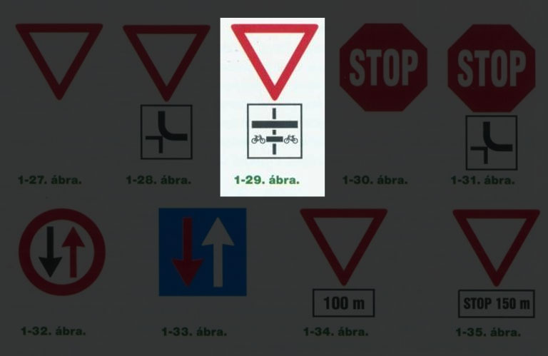 A furcsa csíkos kiegészítő tábla, na az pont neked szól!