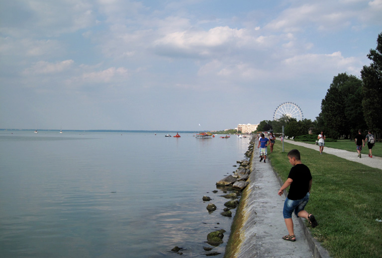 Siófok, Aranypart, délután 4 óra