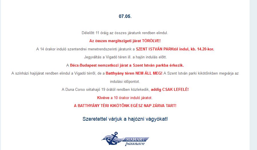 Vízirendészet, káosz, kánikula, elakadt hajó, és ordító menekülni akaró tömeg - elmentem hajókázni Vízirendészet, káosz, kánikula, elakadt hajó, és ordító menekülni akaró tömeg - elmentem hajókázni