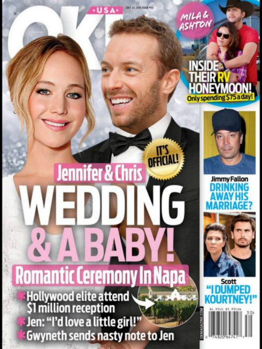 Csapó négy : Jennifer Lawrence igent mondott Chris Martinnak