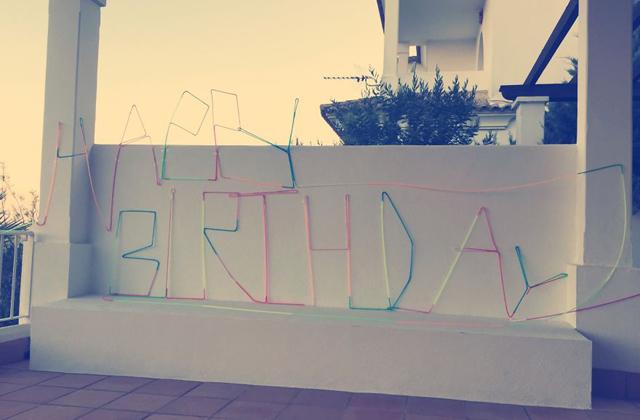 50 méter hosszú szívószálat épített a lánya szülinapjára - fotók