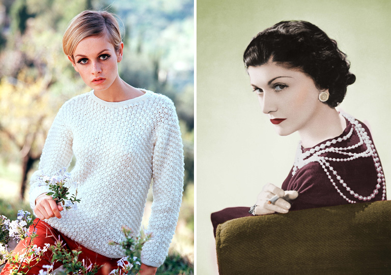 Twiggy és Coco Chanel