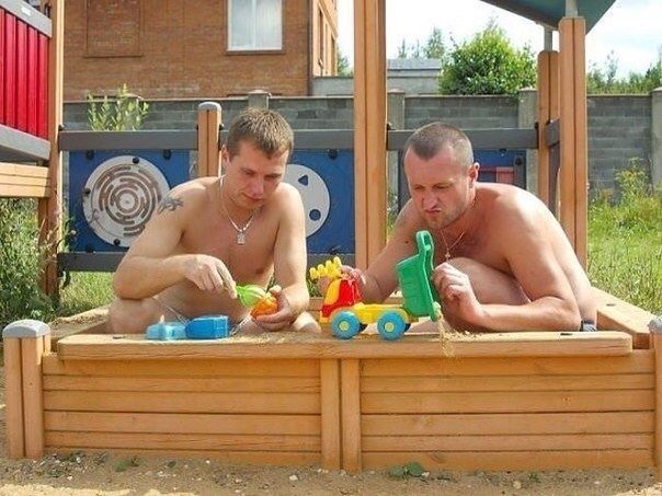 Amikor az apa a gyerek helyébe lép - vicces fotók