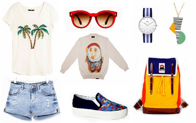 Póló: H&M, pulóver: Kele Clothing, farmersort: Bershka, napszemüveg: Mango, cipő: Vagabond, karóra: Zun Store, nyaklánc: The Garden Studio, hátizsák: YKRA