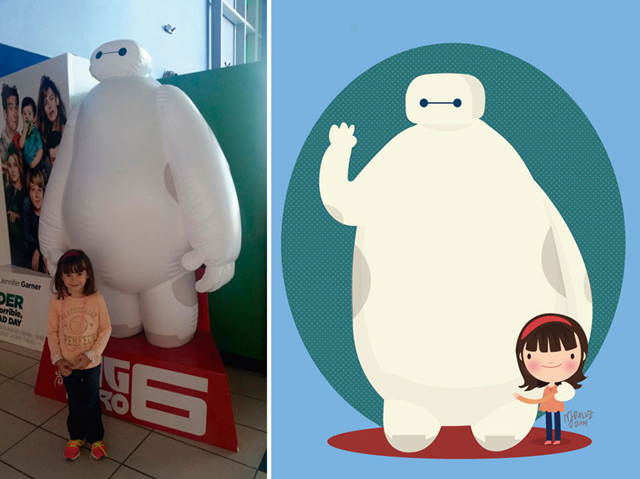 Mesefigurákat csinál a gyerekekből a művész - képek