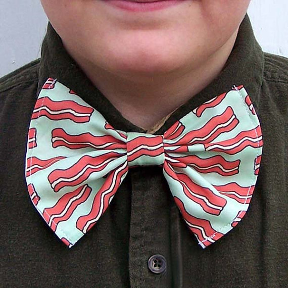 Bacon mintájú csokornyakkendő