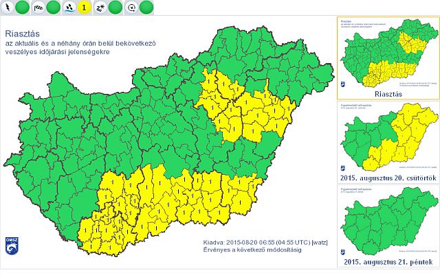 Változékony idő várható a négynapos hosszú hétvégén - forrás: met.hu