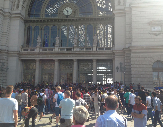 A Keleti pályaudvar 10.30 órakor - Forrás: Olvasói fotó