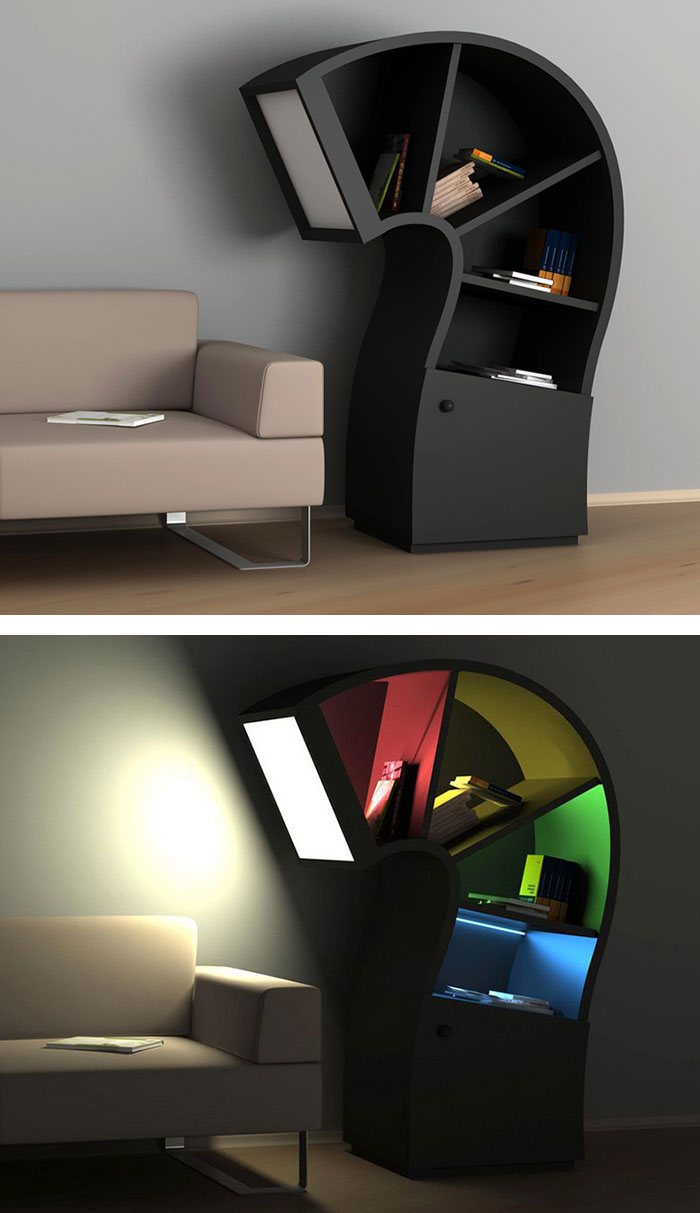 20 elképesztően kreatív könyvespolc az olvasás szerelmeseinek - képek