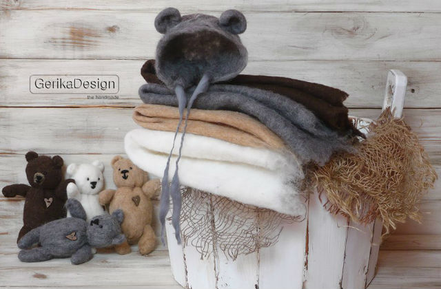 Babaruhák és kiegészítők Gerika design-módra