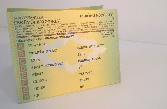 A különleges meghívó, ami egy forgali engedély alapján készült