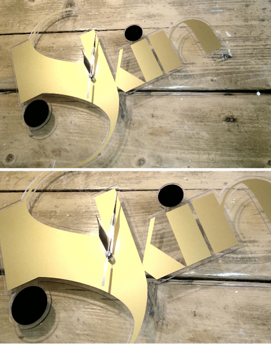 Hajni által készített egyedi óra