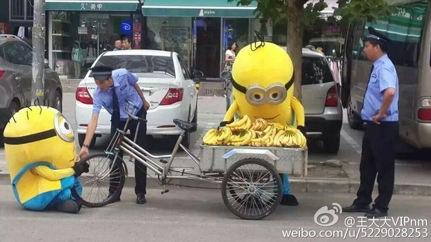 Minyonok árultak banánt Kínában