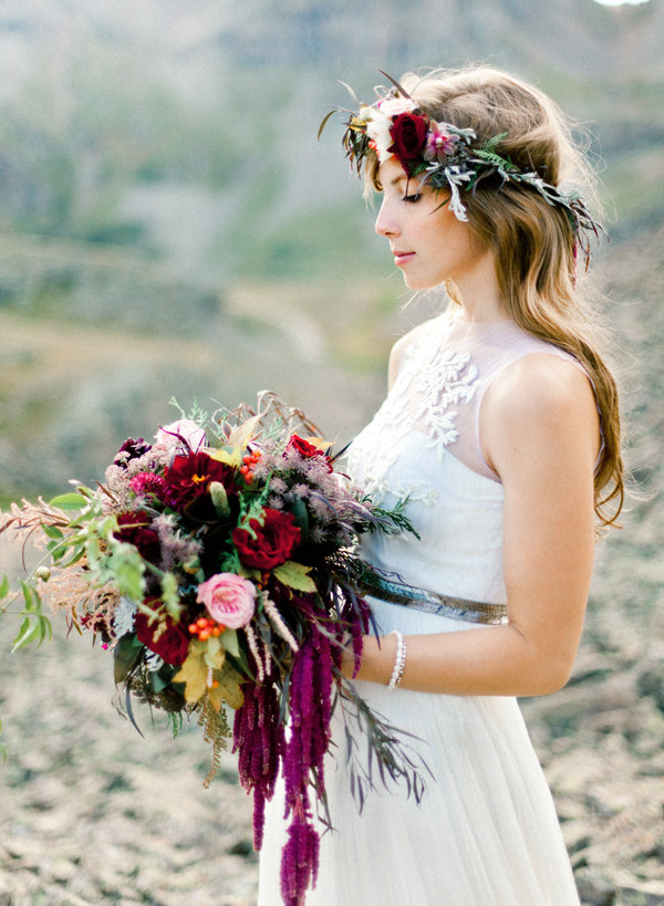 15 csodás őszi koszorú, amit viselhetsz az esküvődön - képek