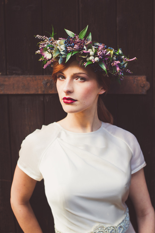 15 csodás őszi koszorú, amit viselhetsz az esküvődön - képek