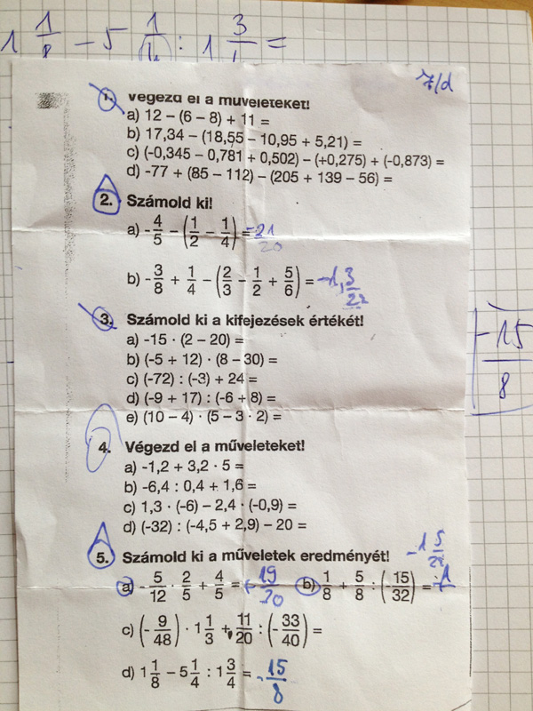 Bevallom: kifogott rajtam a hetedikes fiam matekleckéje