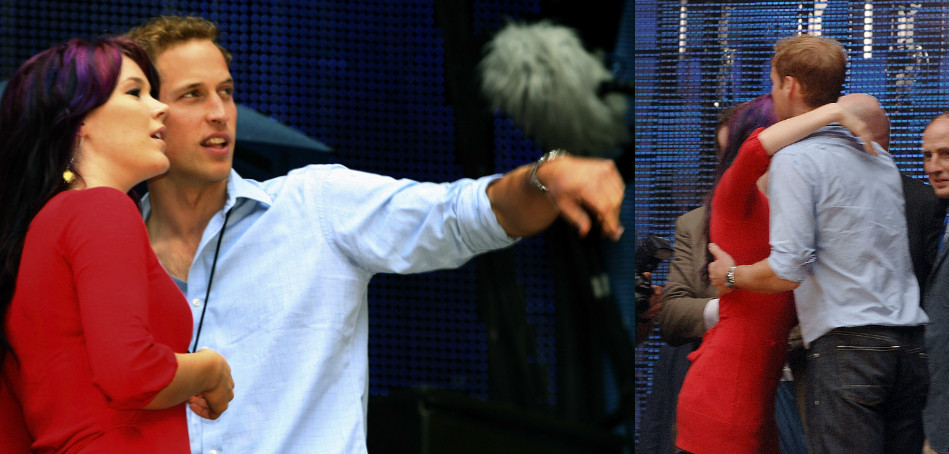 Vilmos herceg ezzel a szőke nővel mulatott