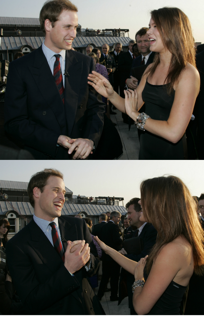 Vilmos herceg ezzel a szőke nővel mulatott