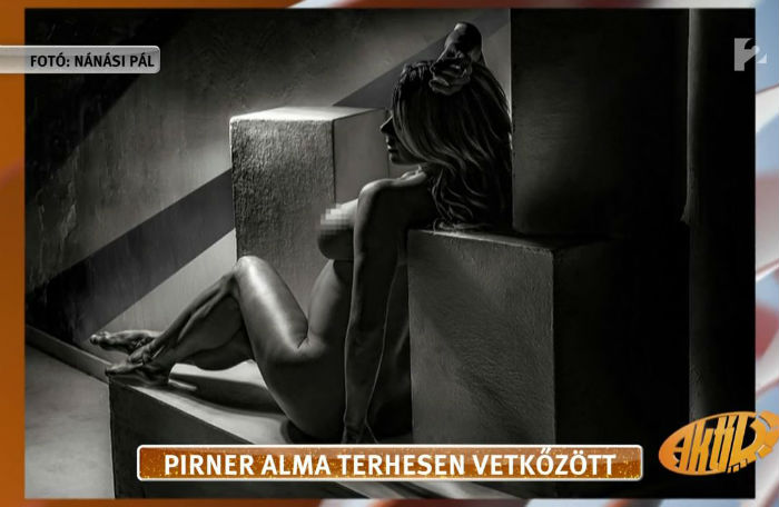 Itt megnézheted a pucér és várandós Pirner Almát Itt megnézheted a pucér és várandós Pirner Almát
