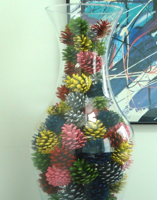 Egyedi tobozdísz a lakásban