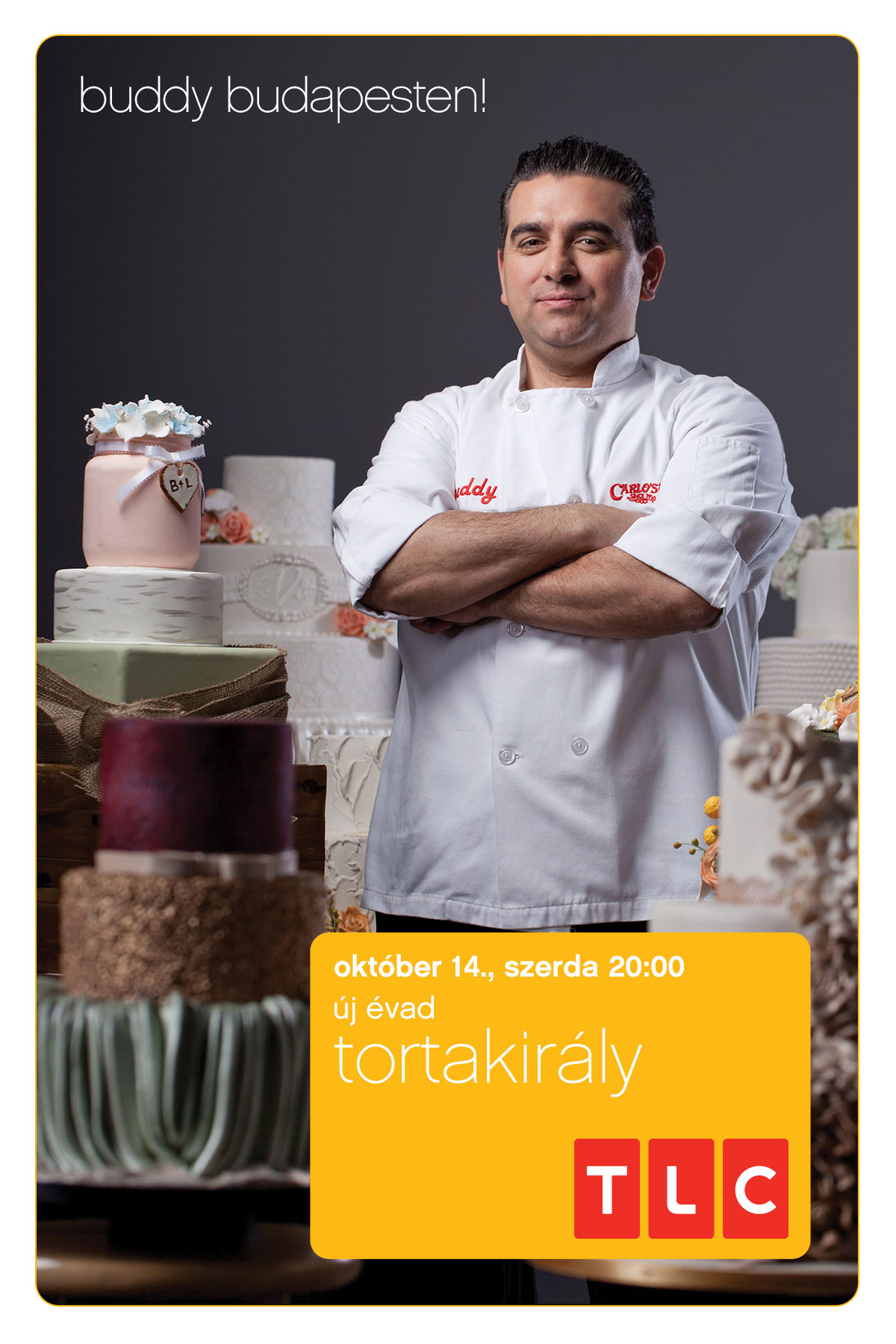 Tortakirály: itt találkozhatnak a rajongók Buddy Valastroval Budapesten