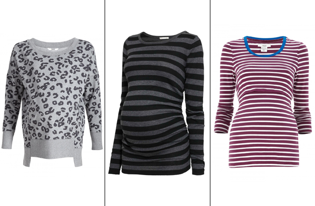 Leopárdmintás, fehér-bordó csíkos:Mamas&Papas, szürke-fekete csíkos: H&M