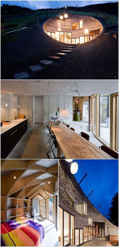 Menő ház a domboldalban