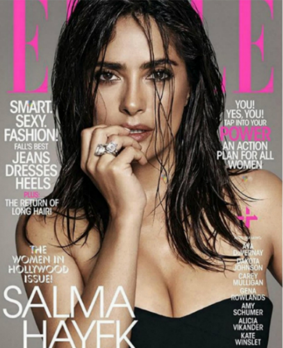 Zuhanyból kilépve ilyen Salma Hayek Zuhanyból kilépve ilyen Salma Hayek
