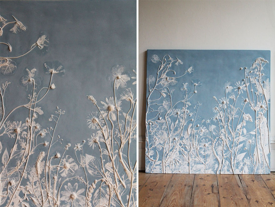 DIY: gyönyörű viráglenyomatos kép