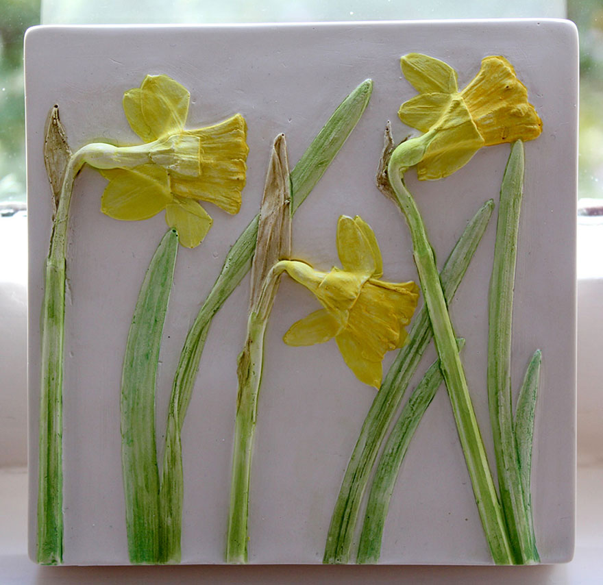 DIY: gyönyörű viráglenyomatos kép