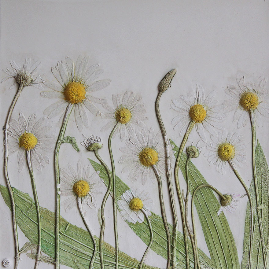 DIY: gyönyörű viráglenyomatos kép