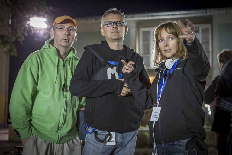 Goda Krisztina a forgatáson