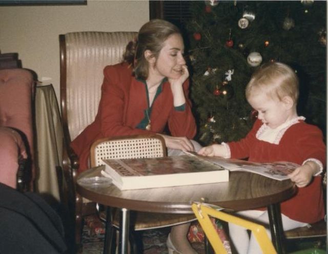 Hillary a kicsi Chelsea-vel.