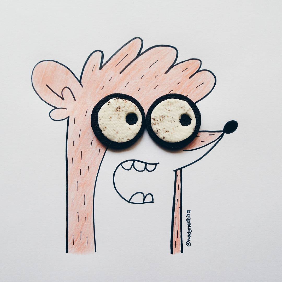 Gyerekkori kedvenc édességeivel egészíti ki rajzait az illusztrátor - fotók