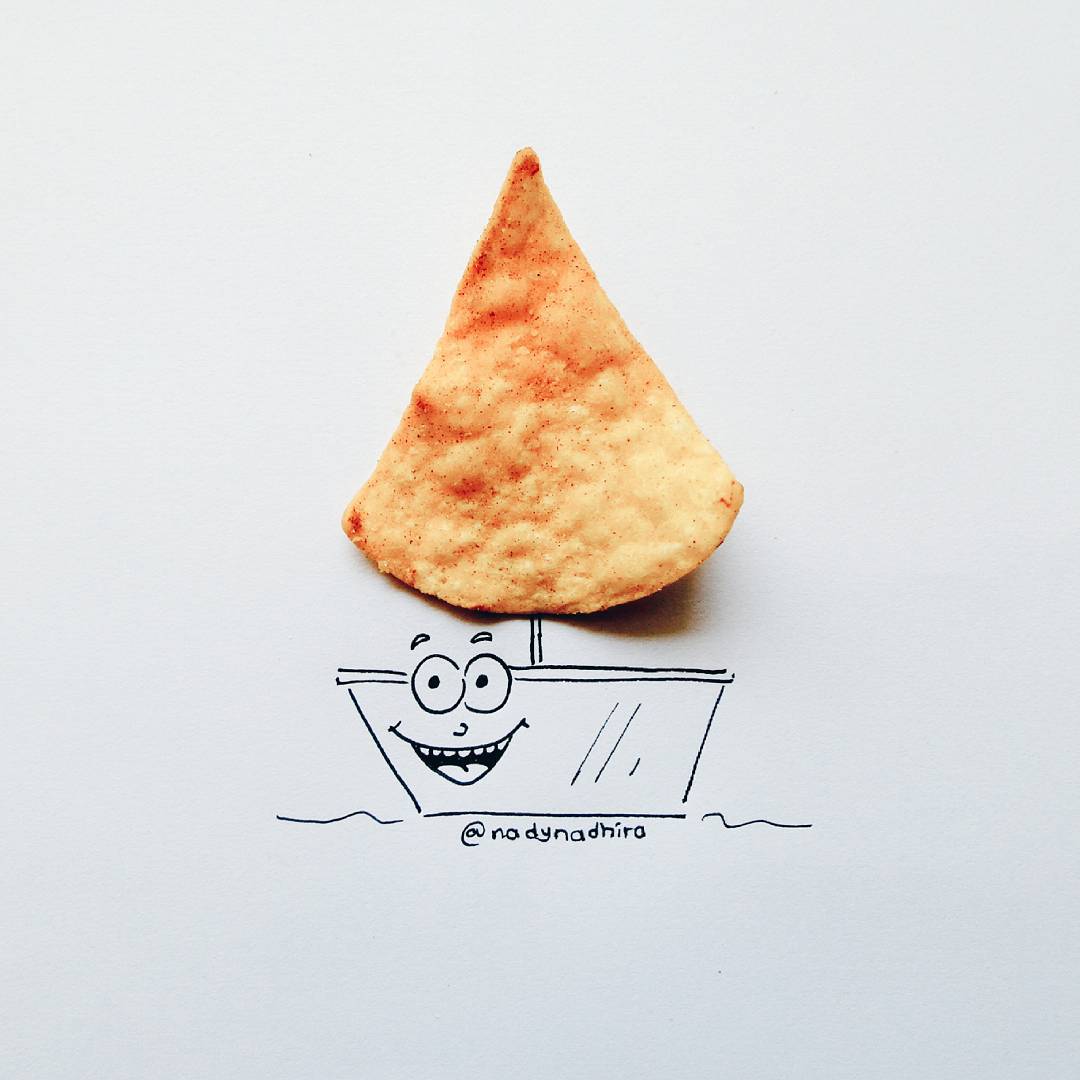 Gyerekkori kedvenc édességeivel egészíti ki rajzait az illusztrátor - fotók