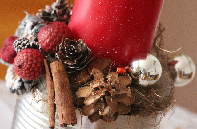 Ünnepi asztaldísz saját kezűleg