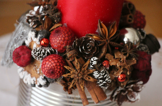 Ünnepi asztaldísz saját kezűleg