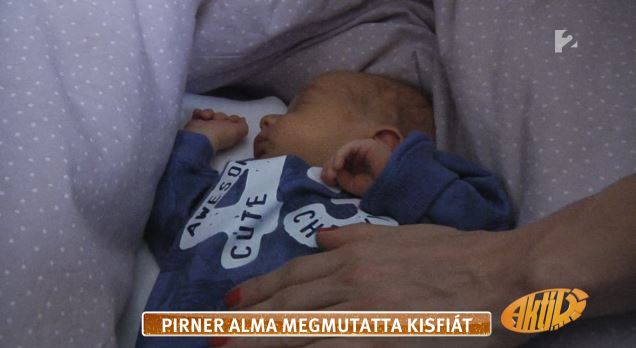 Pirner Alma fia ezért kapott szokatlan nevet