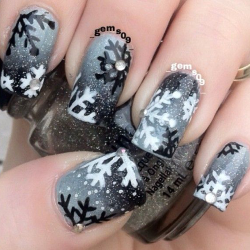 12 csodaszép, téli manikűr - fotók